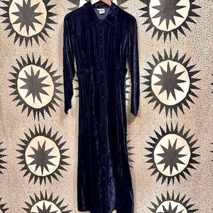 ⚡️Vintage 90’s JOHNNY WAS Collection Button Front Velvet Duster⚡️